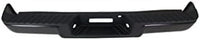Rear Step Bumper Assembly Steel Without Rear Object Sensor Holes Direct Replacement Compatible With 2006-2008 Ford F-150 / Lincoln Mark FO1103137 8L3Z17906DPTM-PFM