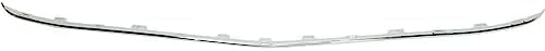 Front Bumper Trim Chrome Plastic Direct Replacement Compatible With 2015-2018 Mercedes Benz C300 MB1044123 2058850123-PFM 2058853123