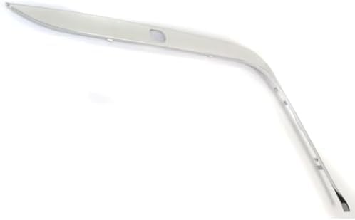 Set Of 2 Front Bumper Outer Cover Molding Chrome Plastic Left Driver & Right Passenger Side Direct Replacement Compatible With 1995-2001 BMW 7-Series BM1047104 BM1046104