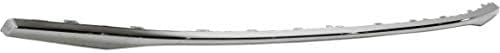 Front Bumper Molding Chrome Plastic Direct Replacement Compatible With 2013-2015 Honda Civic HO1044102 71108TR3A51