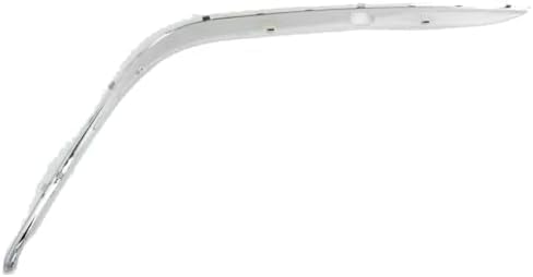 Set Of 2 Front Bumper Outer Cover Molding Chrome Plastic Left Driver & Right Passenger Side Direct Replacement Compatible With 1995-2001 BMW 7-Series BM1047104 BM1046104