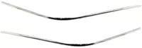 Set Of 2 Front Bumper Molding Chrome Left Driver & Right Passenger Side Direct Replacement Compatible With 2000-2002 Mercedes-Benz E-Class MB1044101 MB1044102 2108851074 2108850974