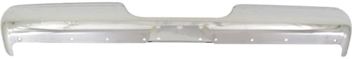 Step Bumper Face Bar Chrome Steel With Pad Provision Direct Replacement Compatible With 1994-2001 Dodge Ram 1500/1994-2002 2500 3500 CH1102344 55076634AE
