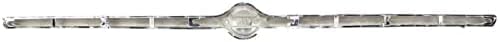 Front Bumper Molding Chrome Plastic Direct Replacement Compatible With 1998-1999 Nissan Altima NI1044102 620709E060