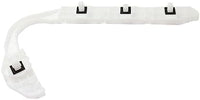 Set Of 2 Rear Bumper Bracket Plastic Left Driver & Right Passenger Side Direct Replacement Compatible With 2008-2013 Nissan Rogue / 2014-2015 Rogue Select NI1143106 NI1142106