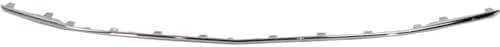 Front Bumper Molding Chrome Plastic Direct Replacement Compatible With 2015-2019 Cadillac ATS GM1044134 22879656