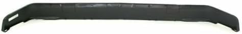 Front Bumper Chrome Steel Without Molding Holes + Lower Valance Air Deflector Primed Direct Replacement Compatible With 1983-1990 Chevrolet S10 Blazer / 1982-1990 Pickup GM1002365