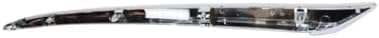 Set Of 2 Front Bumper Molding Chrome Left Driver & Right Passenger Side Direct Replacement Compatible With 2013-2016 Nissan Pathfinder NI1047102 NI1046102 620743KA0A 620753KA0A