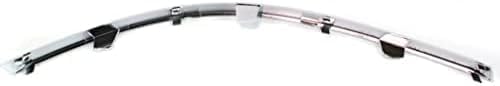 Front Bumper Molding Chrome Plastic Left Driver Side Direct Replacement Compatible With 2008-2010 Chrysler Town And Country CH1046102 5113149AA