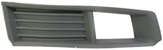 Set Of 2 Front Fog Light Molding Primed Plastic Left Driver & Right Passenger Side Direct Replacement Compatible With 2008-2013 Cadillac CTS GM1039113 GM1038113 20757038 20757039