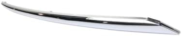 Set Of 2 Front Bumper Molding Chrome Left Driver & Right Passenger Side Direct Replacement Compatible With 2013-2016 Nissan Pathfinder NI1047102 NI1046102 620743KA0A 620753KA0A
