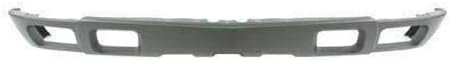 Front Bumper Primed Steel + Upper Cover + Lower Valance Textured Plastic With Fog Light Hole Direct Replacement Compatible With Chevrolet Silverado 2500HD 3500 2003-2006 GM1051109