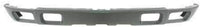 Front Bumper Primed Steel + Upper Cover + Lower Valance Textured Plastic With Fog Light Hole Direct Replacement Compatible With Chevrolet Silverado 2500HD 3500 2003-2006 GM1051109