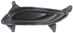 Set Of 2 Front Fog Light Cover Primed Plastic Left Driver & Right Passenger Side Direct Replacement Compatible With 2011-2013 Hyundai Sonata HY1039110 HY1038110 865243S000 865233S000