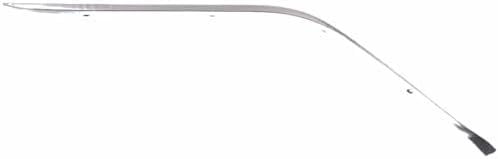 2 Front Bumper Outer Molding Chrome Plastic Left Driver & Right Passenger Side Direct Replacement Compatible With 1995-2001 BMW 7-Series BM1047103 BM1046103