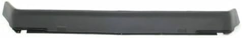 Front Bumper Chrome Steel Without Molding Holes + Lower Valance Air Deflector Primed Direct Replacement Compatible With 1983-1990 Chevrolet S10 Blazer / 1982-1990 Pickup GM1002365