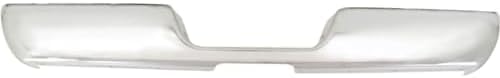 Step Bumper Face Bar Chrome Steel With Pad Provision Direct Replacement Compatible With 1994-2001 Dodge Ram 1500/1994-2002 2500 3500 CH1102344 55076634AE