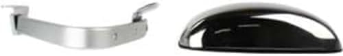 Set of 2 Front Mirror Manual Folding Non-Heated Polished Right Passenger & Left Driver Side Direct Replacement Compatible With 1987-1991 Ford F-Series FO1320102 FO1321102