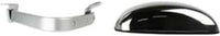 Set of 2 Front Mirror Manual Folding Non-Heated Polished Right Passenger & Left Driver Side Direct Replacement Compatible With 1987-1991 Ford F-Series FO1320102 FO1321102