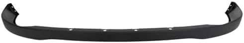 Front Bumper Face Bar Chrome + Upper Cover Textured + Lower Valance + Fog Light Bezels Left & Right Side Direct Replacement Compatible With 2006-2009 Dodge Ram Full Size Pickup