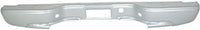 Rear Step Bumper Face Bar Only With Pad Provision Silver Steel Direct Replacement Compatible With 1999-2006 Chevrolet Silverado/GMC Sierra 1500 2500HD 3500 12473000-PFM