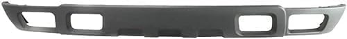 Front Bumper Primed Steel + Lower Valance Textured Gray + Fog Lamps Left & Right Side Direct Replacement Compatible With 2003-2006 Chevrolet Silverado 1500 2500HD 3500 GM1002417
