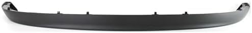 Front Bumper Chrome Steel + Lower Valance Air Deflector Textured + Brackets Left & Right Side Direct Replacement Compatible With 2002-2005 Dodge Ram 1500