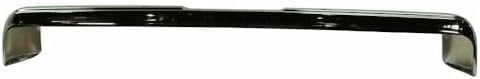 Rear Bumper Face Bar Chrome Steel Without Impact Strip Holes Direct Replacement Compatible With 1981-1987 Chevrolet & GMC C/K Series / 1981-1991 Suburban GM1102136 14021280