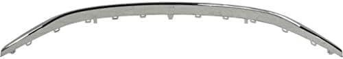 Front Bumper Molding Chrome Plastic Direct Replacement Compatible With 2013-2015 Honda Civic HO1044102 71108TR3A51