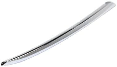 Set Of 2 Front Bumper Molding Chrome Left Driver & Right Passenger Side Direct Replacement Compatible With 2013-2016 Nissan Pathfinder NI1047102 NI1046102 620743KA0A 620753KA0A