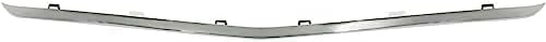 Front Bumper Trim Chrome Plastic Direct Replacement Compatible With 2015-2018 Mercedes Benz C300 MB1044123 2058850123-PFM 2058853123