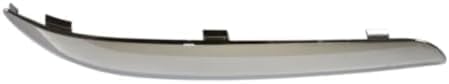 Set Of 2 Front Bumper Molding Chrome Plastic Left Driver & Right Passenger Side Direct Replacement Compatible With 2011-2014 Chrysler 300 CH1046103 CH1047103 68127940AB 68127941AB