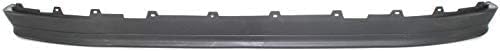 Front Bumper Face Bar Chrome Without Molding Holes + Lower Valance Panel Textured + Mounting Arm Brackets Left & Right Side Direct Replacement Compatible With 1992-1997 Ford F-Series