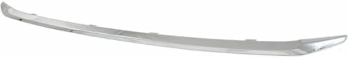 Set Of 2 Front Bumper Lower Grille Textured + Molding Chrome Direct Replacement Compatible With 2016-2017 Honda Accord HO1036126 HO1044106 71151T2FA51 71152T2FA50