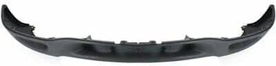 Front Bumper Chrome Steel + Upper Cover Primed + Lower Valance Textured with Fog Light & Tow Hook Holes Direct Replacement Compatible With 1999-2003 Ford F-150/1999-2002 Expedition