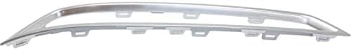 Set Of 2 Front Bumper Grille Molding Painted Silver Left Driver & Right Passenger Side Direct Replacement Compatible With 2010-2013 Acura MDX AC1039111 AC1038111 71104STXA00