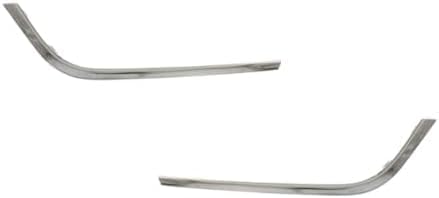 Set Of 2 Front Bumper Trim Chrome Plastic Left Driver & Right Passenger Side Direct Replacement Compatible With 2012-2015 Volkswagen Passat VW1046107 VW1047107