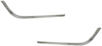 Set Of 2 Front Bumper Trim Chrome Plastic Left Driver & Right Passenger Side Direct Replacement Compatible With 2012-2015 Volkswagen Passat VW1046107 VW1047107