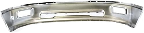 Front Bumper Chrome + Upper Cover + Lower Valance Air Dam Primed + Brackets Right Passenger & Left Driver Side Direct Replacement Compatible With 2009-2012 Dodge Ram 1500 CH1002386