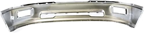 Front Bumper Chrome + Upper Cover Textured + Lower Valance Primed + Fog Lights With Brackets Right & Left Side Direct Replacement Compatible With 2009-2012 Dodge Ram 1500 CH1002386