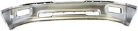 Front Bumper Chrome + Upper Cover Textured + Lower Valance Primed + Fog Lights With Brackets Right & Left Side Direct Replacement Compatible With 2009-2012 Dodge Ram 1500 CH1002386