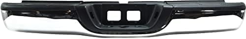 Rear Step Bumper Assembly Chrome Steel Direct Replacement Compatible With 2000-2006 Toyota Tundra TO1103107 521510C021-PFM