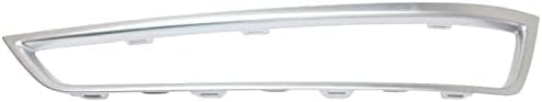 Set Of 2 Front Bumper Grille Molding Painted Silver Left Driver & Right Passenger Side Direct Replacement Compatible With 2010-2013 Acura MDX AC1039111 AC1038111 71104STXA00
