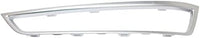 Set Of 2 Front Bumper Grille Molding Painted Silver Left Driver & Right Passenger Side Direct Replacement Compatible With 2010-2013 Acura MDX AC1039111 AC1038111 71104STXA00