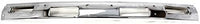 Front Bumper Chrome Steel With Top Pad Holes + Lower Valance Panel Primed Direct Replacement Compatible With 1986-1992 Nissan D21 / 1987-1992 Pathfinder NI1002107 NI1095102 6202209G25