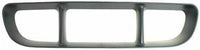 Front Bumper Center Grille + Fog Light Molding Primed With Fog Light Holes Right Passenger & Left Driver Side Direct Replacement Compatible With 2002-2005 Ford Explorer FO1036107