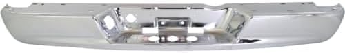 Rear Step Bumper Face Bar Chrome Steel & Pad Plastic Direct Replacement Compatible With 2002-2008 Dodge Ram 1500/2003-2009 2500 3500 CH1102371 CH1191110 68004420AB 55077340AD