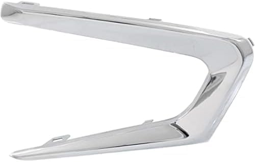Set Of 2 Front Bumper Molding Chrome Plastic Left Driver & Right Passenger Side Direct Replacement Compatible With 2016-2018 Chevrolet Malibu GM1039196 GM1038196