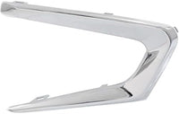Set Of 2 Front Bumper Molding Chrome Plastic Left Driver & Right Passenger Side Direct Replacement Compatible With 2016-2018 Chevrolet Malibu GM1039196 GM1038196