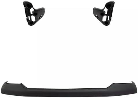 Front Bumper Face Bar Chrome Steel + Upper Cover Primed + Support Brackets Left Driver & Right Passenger Side Direct Replacement Compatible With 2007-2013 Toyota Tundra TO1002182